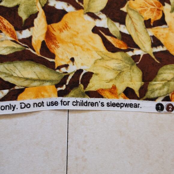 Cotton Fabric Birch Leaves by Susan Winget Autumn Foliage Brown Gold 25 x 44 in - Picture 6 of 9